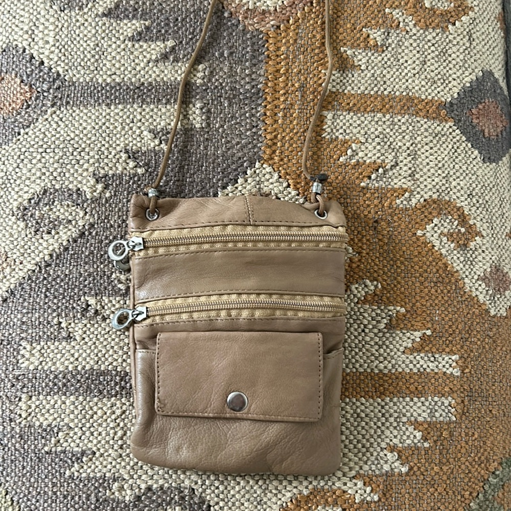 Small leather crossbody bag